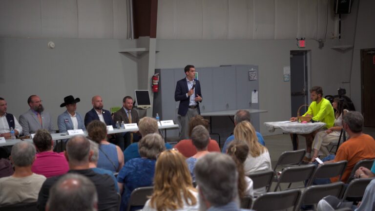 Josh Smead campaign photo — On the trail
